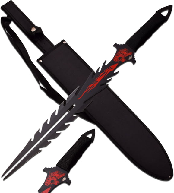 Fantasy Master Fixed Blade 26in Stainless Steel Blade Cord Wrapped Handle