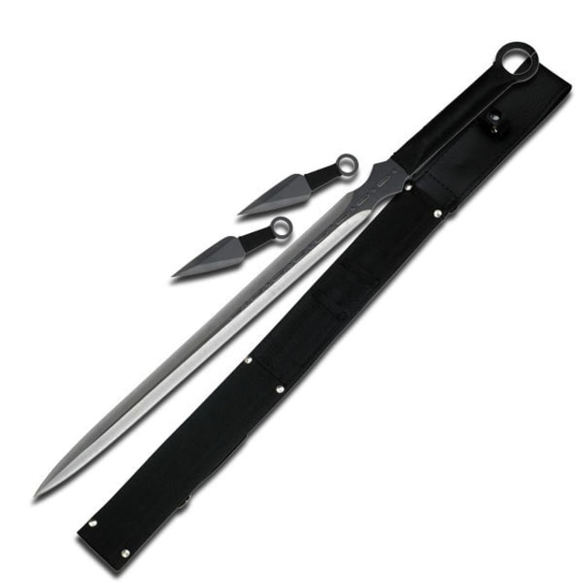 Fantasy Master Fixed Blade 28in Stainless Steel Blade Black Cord Wrapped Full Tang Stainless Steel Handle - Fantasy Master