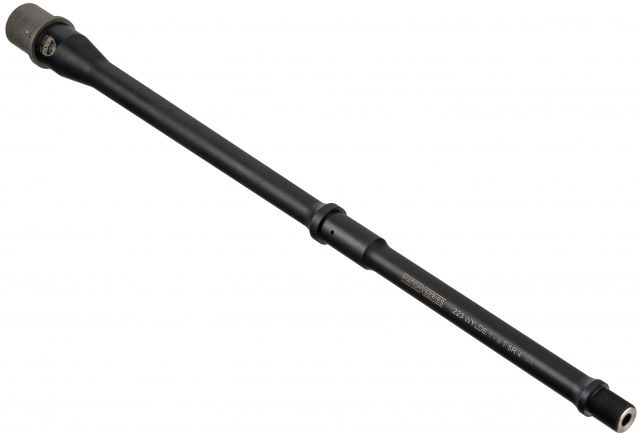 Faxon Firearms .223 Wylde Pencil AR -15 Rifle Barrel Mid-Length 416-R Stainless QPQ Nitride 5R NP3 Extension Black Nitride 16