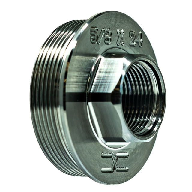 Faxon Firearms 5/8x24 Barrel Adapter Titanium Titanium
