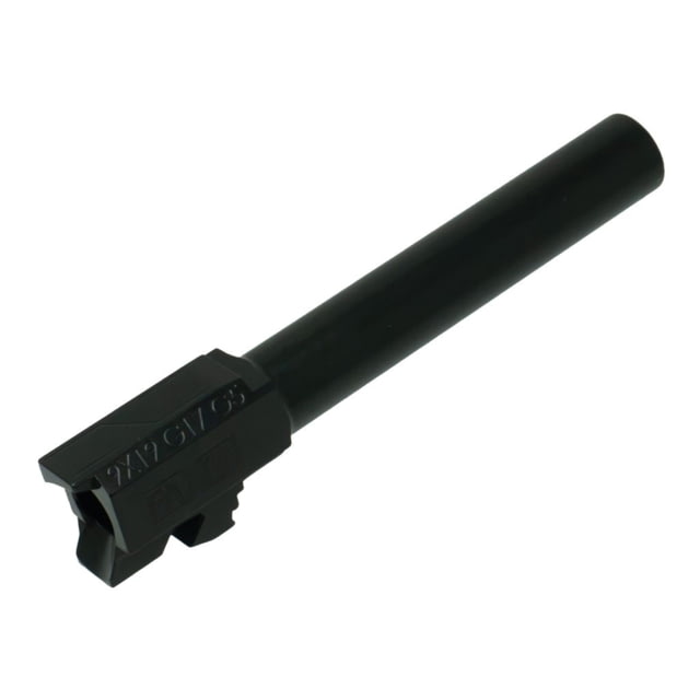 Faxon Firearms Duty Series 9mm Luger Glock 17 Gen 5 Non-Threaded Pistol Barrel 4.5in 1-10 Twist Black