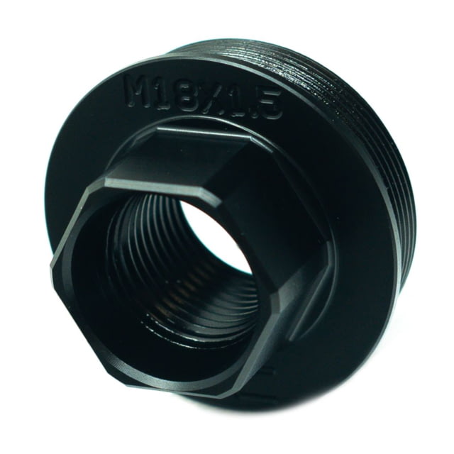 Faxon Firearms M18x1.5 Barrel Adapter Stainless Steel Black