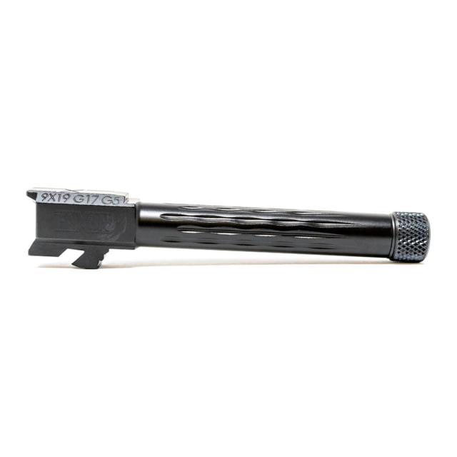 Faxon Firearms Gen 5 Match Pistol Barrel w/ Patented Flame Fluting Glock Glock 17 9mm 1-10 Twist 1/2x28 Black