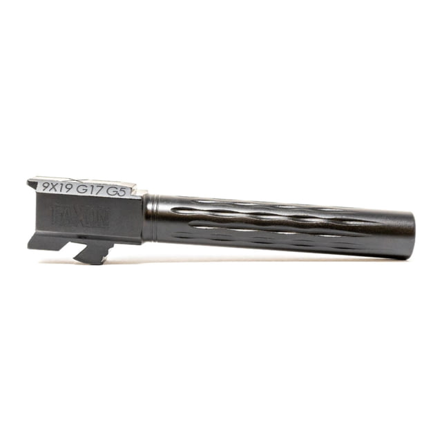 Faxon Firearms Gen 5 Match Pistol Barrel w/ Patented Flame Fluting Glock Glock 17 9mm 1-10 Twist Non Threaded Black - Faxon Firearms