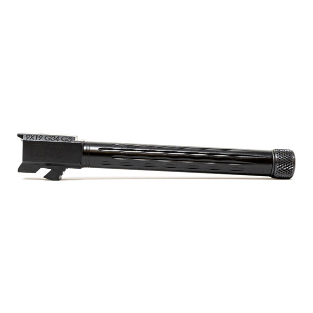 Faxon Firearms Gen 5 Match Pistol Barrel w/ Patented Flame Fluting Glock Glock 34 9mm 1-10 Twist 1/2x28 Black