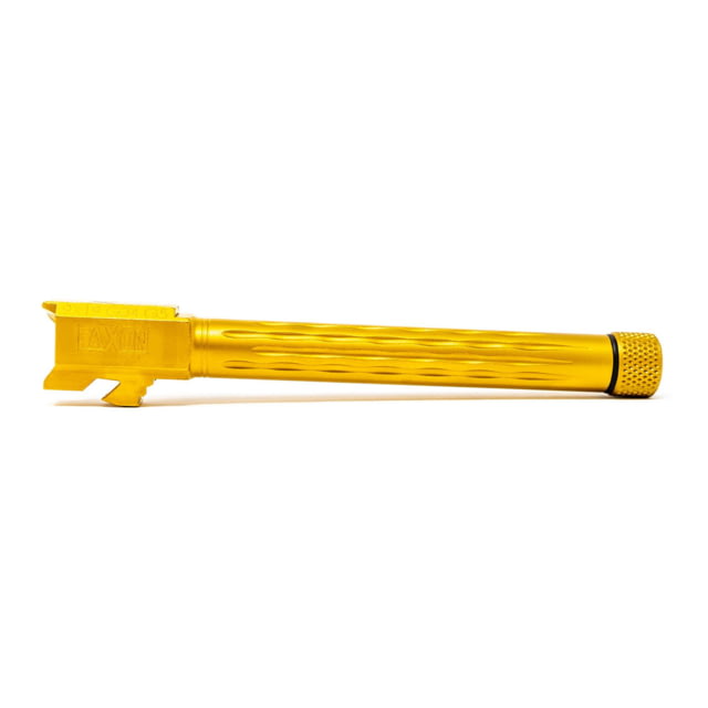 Faxon Firearms Gen 5 Match Pistol Barrel w/ Patented Flame Fluting Glock Glock 34 9mm 1-10 Twist 1/2x28 TiN PVD - Faxon Firearms