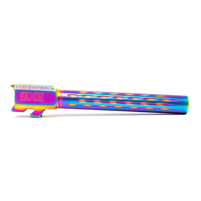 Faxon Firearms Gen 5 Match Pistol Barrel w/ Patented Flame Fluting Glock Glock 34 9mm 1-10 Twist Non Threaded Chameleon PVD - Faxon Firearms