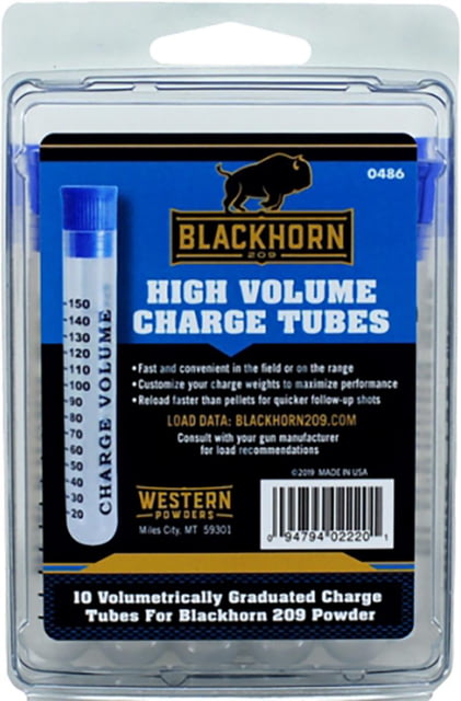 Accurate Powders BLACKHORN 209 150 CHARGE TUBES 10 PACK 27E661A2 AA0486 - Accurate Powders