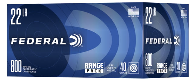 Bulk Rimfire 22 Long Rifle 40 Grain Lead Round Nose Brass Cased Rimfire 800 Rounds Ammo