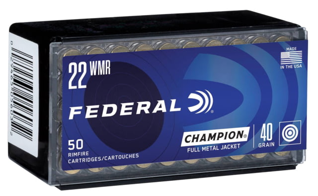 eral Champion .22 WMR 40 Grain Full Metal Jacket Brass Cased Rimfire 3000 RD 437B8DC9 Ammo