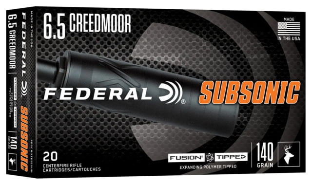 eral 6.5 Creedmoor 140 Grain Fusion Tipped Brass Rifle 20 Rounds Ammo