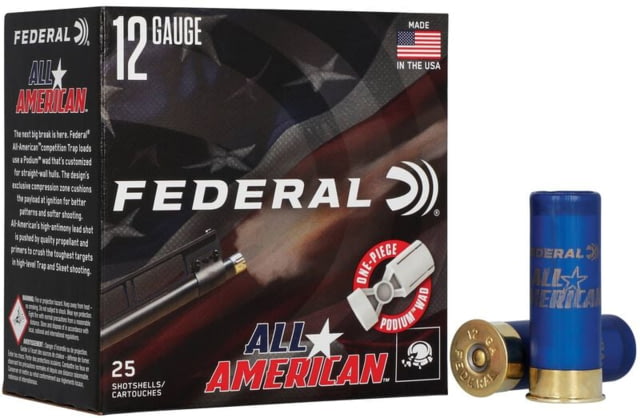 eral All American 12 Gauge 1oz 2 3/4in Shotgun #9 25 Rounds FAA12H1 Ammo