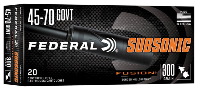 Federal Fusion  Government 300 Grain Soft Point Brass Rifle Ammo 20 Rounds