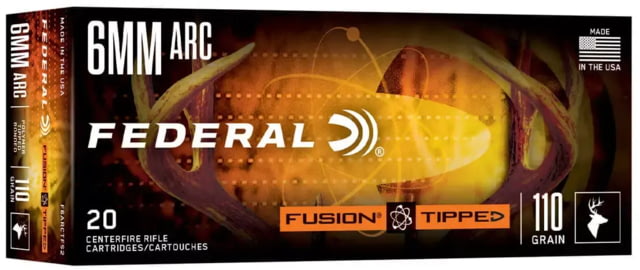eral Fusion 6mm ARC 110 Grain Soft Point Rifle 20 Rounds Ammo