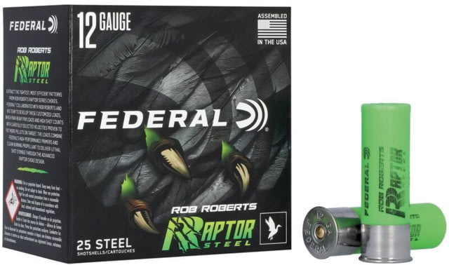 Federal  Rob Roberts Raptor 12Gauge 3 1 3/8oz 3Shot 25 Per Box/10 Case - Federal