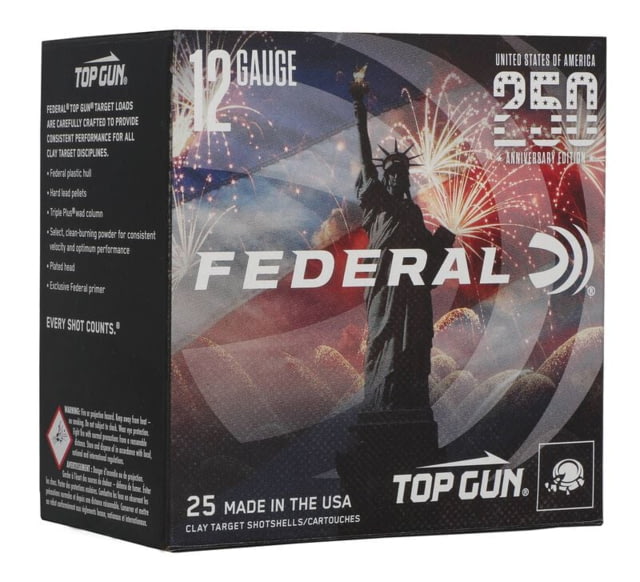 Federal USA 250TH 12 Gauge 1 1/8 Oz 2 3/4 In Shotgun Ammunition 8 25 Round 25 TGL12US 8USA eral USA 250TH 12 Gauge 1 1/8 Oz 2 3/4 In Shotgun Ammunition 8 25 Round 25 TGL12US 8USA Ammo