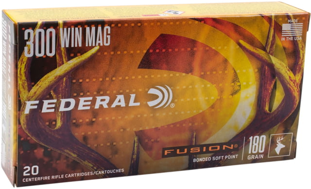 Federal 300 Win Mag 180 Grain Tipped Brass Rifle Ammo 20 Rounds