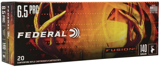 Federal 6.5 PRC 140 Grain Bonded Round Nose Tipped Brass Cased Rifle Ammo 20 Rounds eral 6.5 PRC 140 Grain Bonded Round Nose Tipped Brass Cased Rifle 20 Rounds Ammo