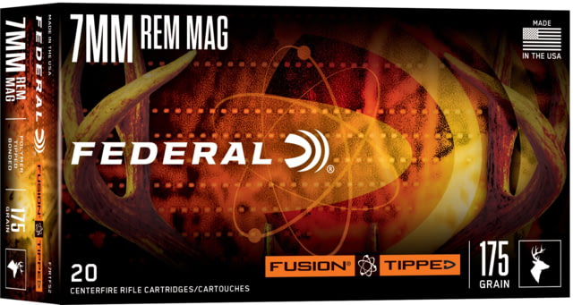 eral 7mm Rem Mag 175 Grain Tipped Brass Cased Rifle 20 Rounds Ammo