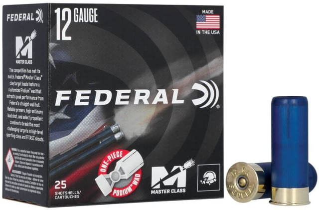 eral Master Class 12 Gauge 1 1/8oz 2 3/4in Shotgun 8 Shot 25 Rounds MC12HC Ammo