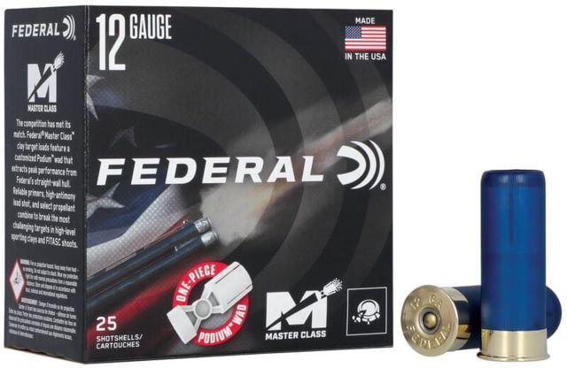 eral Master Class 12 Gauge 1oz 2 3/4in Shotgun 8 Shot 1250 25 Rounds MC12H1 Ammo