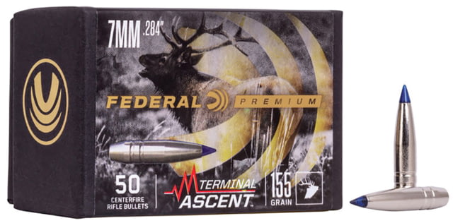 Federal Terminal Ascent Component Bullet .284 165 Grain Rifle Bullet 50 - Federal
