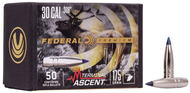 Federal Terminal Ascent Component Bullet .308 210 Grain Rifle Bullet 50 - Federal