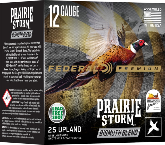 Federal 12 Gauge 1.25 oz 3in Shotgun Ammo#3 Steel /#5 Bismuth Blend Shot 25 Rounds PFBX142 35-25RD - Federal