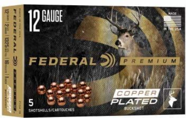 eral Premium 12 Gauge 16 Pellet 2-3/4in Shotgun #1 5 Rounds P154 1B Ammo