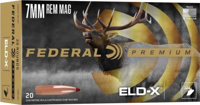 eral Premium 7mm Rem Mag 162 Grain ELD-X CenterfireBrass Rifle 20 Rounds Ammo
