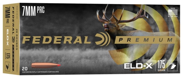 Federal Premium 7mm PRC 175 Grain ELD-X Rifle Ammo 20 Rounds