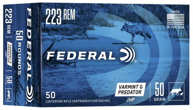 Federal Premium American Eagle .223 50 Grain Jacketed Hollow Point Centerfire Rifle Ammo 50 Rounds