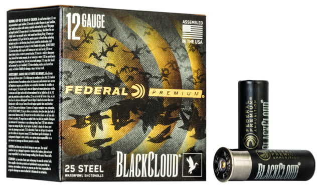 Federal Premium Black Cloud FS Steel 12 Gauge 1 1/4oz 3in Shotgun Ammo BB Shot 25 Rounds PWBX142 eral Premium Black Cloud FS Steel 12 Gauge 1 1/4oz 3in Shotgun BB Shot 25 Rounds PWBX142 Ammo