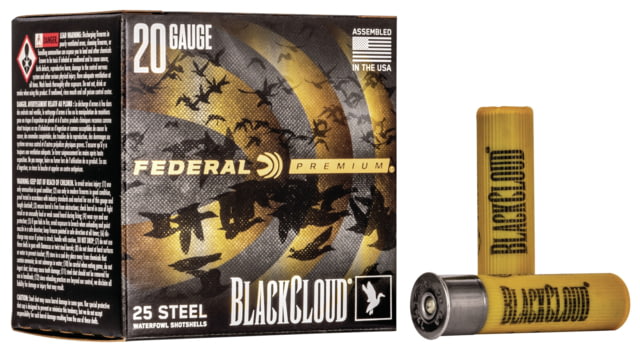 Federal Premium Black Cloud 20 Gauge 1oz Black Cloud FS Steel Centerfire Shotgun Ammo 3 Shot 25 Rounds PWBX209