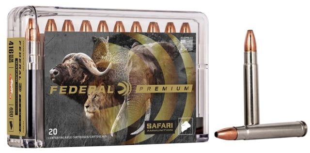 Federal Premium CAPE-SHOK .416 Magnum 400 Grain Swift A-Frame Centerfire Rifle Ammo 20 Rounds