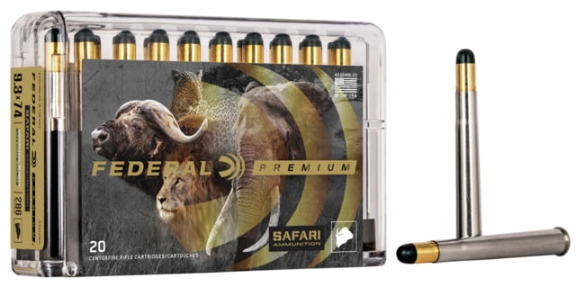 Federal Premium CAPE-SHOK 286 Grain Woodleigh Hydro Solid Centerfire Rifle Ammo 20 Rounds