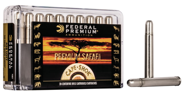 Federal Premium CAPE-SHOK .458 Lott 500 Grain Trophy Bonded Bear Claw Centerfire Rifle Ammo 20 Rounds - Federal