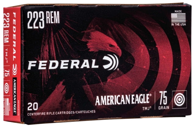 eral Premium .223 Remington 75 Grain Total Metal Jacket Centerfire Rifle 20 Rounds Ammo