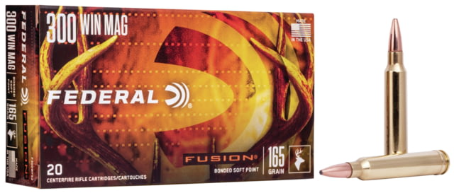 eral Fusion .300 Winchester Magnum 165 Grain Soft Point Centerfire Rifle 20 Rounds Ammo
