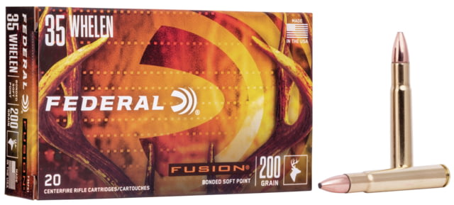 eral Fusion .35 Whelen 200 Grain Soft Point Centerfire Rifle 20 Rounds Ammo