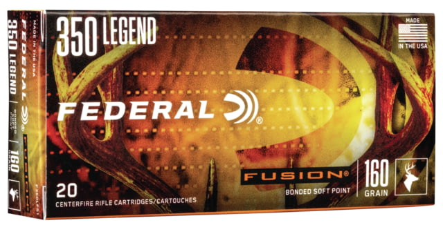 eral Fusion SOFT POinT .350 Legend 160 Grain Soft Point Centerfire Rifle 20 Rounds Ammo