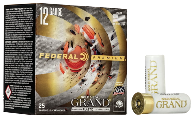 eral Premium Gold Medal Grand 12 Gauge 1 Oz Gold Medal Grand Plastic Centerfire Shotgun 1335 FPS 7.5 Shot 25 Rounds 7.5 GMT119 7.5 Ammo