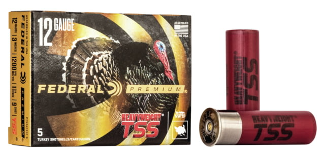 eral Premium Heavyweight TSS 12 Gauge 1 3/4oz 3in Centerfire Shotgun 9 Shot 5 Rounds PTSSX193F Ammo