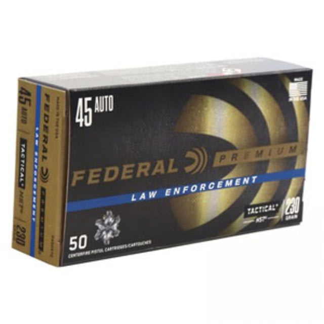 Federal Premium Personal Defense HST .45ACP 230 Grain Jacketed Hollow Point Brass Cased Pistol Ammos - Federal Ammo