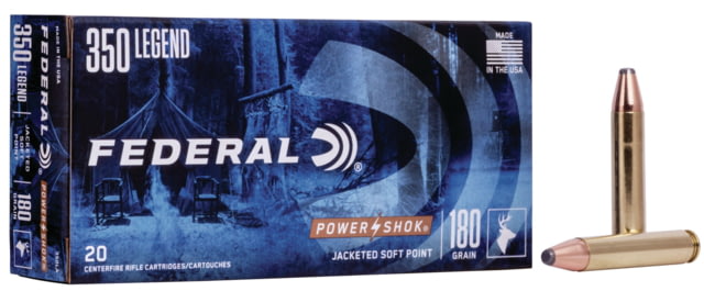 eral Premium Power-Shok .350 Legend 180 Grain Soft Point Centerfire Rifle 20 Rounds Ammo
