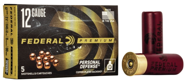 Federal Premium Personal Defense 12 Gauge 9 Pellets With Flitecontrol Wad Centerfire Shotgun Ammo 5 Rounds PD132 00 eral Premium Personal Defense 12 Gauge 9 Pellets With Flitecontrol Wad Centerfire Shotgun 5 Rounds PD132 00 Ammo