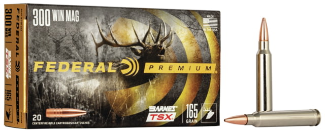 eral Premium BARNES TSX .300 Winchester Magnum 165 Grain Barnes Triple-Shock X Centerfire Rifle 20 Rounds Ammo