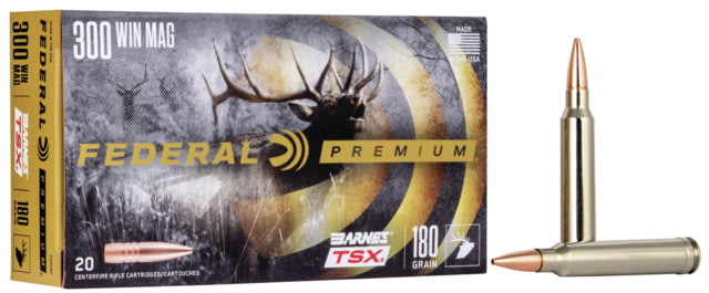 eral Premium BARNES TSX .300 Winchester Magnum 180 Grain Barnes Triple-Shock X Centerfire Rifle 20 Rounds Ammo