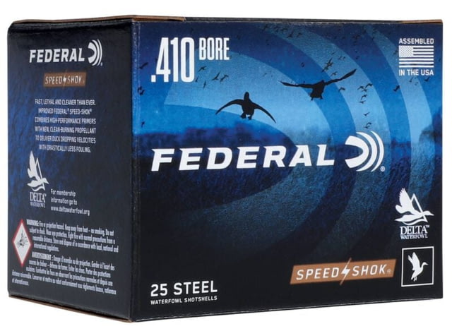 Federal Premium Speed Shok 410 Bore 3/8 oz Speed Shok Centerfire Shotgun Ammo 250 Round - Federal