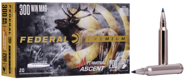 eral Premium TERMinAL ASCENT .300 Winchester Magnum 200 Grain Terminal Ascent Centerfire Rifle 20 Rounds Ammo